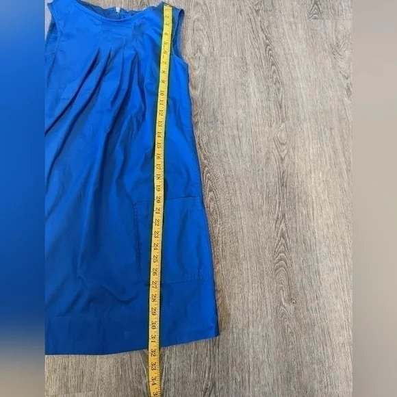 2/$15 WOMAN'S H&M Blue High Neck Sleeveless Dress-With Pockets- Size 4 - Picture 5 of 5